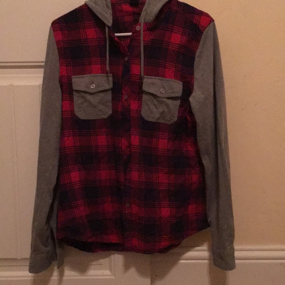 Hooded flannel